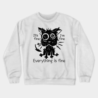 Funny Cats Desing Gift Crewneck Sweatshirt